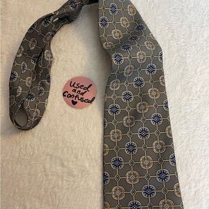 Sophisticated Gray and Blue Designer Tie